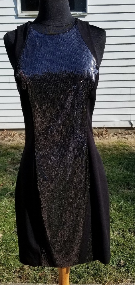 H&M dress black sparkle size 8 glitter - Picture 3 of 5
